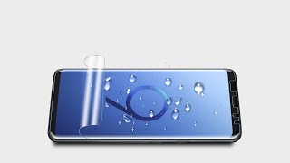 For Cell Phone TAURI Liquid Skin Screen Protector Wet Installation Video for Curved Edge Phone [upl. by Natloz]