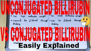 Conjugated vs Unconjugated BilirubinDifference between conjugated and unconjugated bilirubin [upl. by Merl]