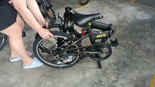 Review Fold amp Unfold Dahon hit folding bike  basikal lipat 折叠车 [upl. by Guillaume]