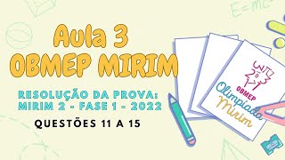 OBMEP Mirim  Aula 3 [upl. by Ellatsyrc]