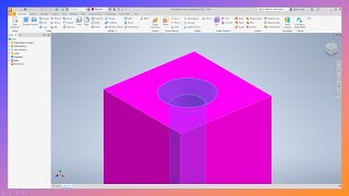 How to Automatically Countersink and Counterbore Holes  Autodesk Inventor [upl. by Alleroif]