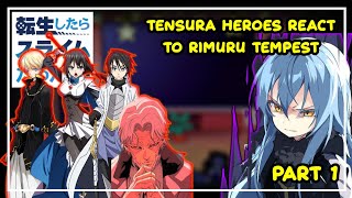 Tensura Heroes React To Rimuru Tempest  Gacha React  1 [upl. by Hollah871]