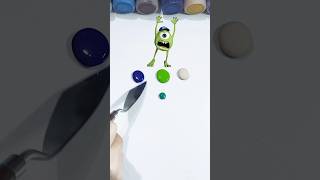 Mixing Mike Wazowskis Colors 🎨colormixing paintmixing mikewazowski disneyartasmrvideo asmrart [upl. by Boyer698]