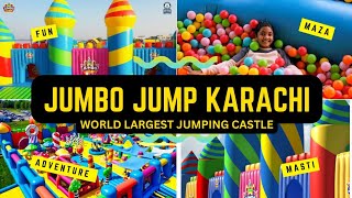 Jumbo Jump Karachi  World largest jumping castle  KARACHI PARK [upl. by Mert]