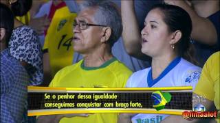 Torcida emociona ao cantar o hino do Brasil  28092011 HD [upl. by Doe]