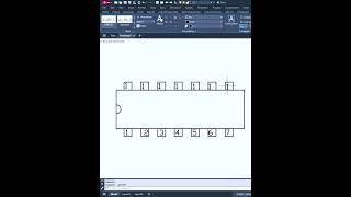 AutoCAD Practice  AND Gate IC Design 7408 autocad ic 7408 andgate and [upl. by Nairdad]