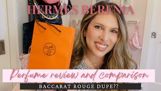 Hermes Barenia Perfume Review Comparison the Baccarat Rouge 540 and others First Impressions [upl. by Nitas163]