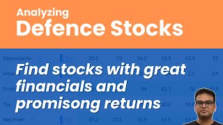 Analyzing Defence stocks  Most promising defence stock [upl. by Iramohs]