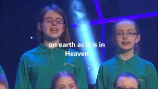 The Lords prayer African Sanctus with Lyrics Lindley Jr School [upl. by Aislehc]