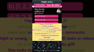 pyTask014  Python Quick Tips Creating a Set in Python 🐍 [upl. by Eatnom899]