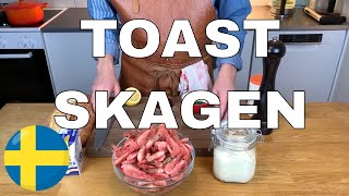 TOAST SKAGEN  How to make Swedish Toast Skagen  Swedish Food  Toast Skagen recipe [upl. by Maryn]