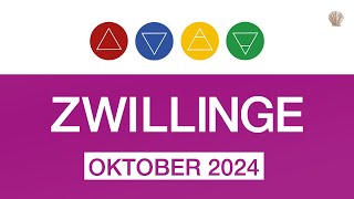 ZWILLINGE ♊️ OKTOBER 2024 quotKEINE SORGE ES GEHT GUTquot  Tarot Monatslegung Kartenlegung [upl. by Odnanreh]