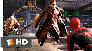 SpiderMan vs Doctor Octopus  Final Battle Scene  SpiderMan 2 2004 Movie Clip HD [upl. by Bergess]