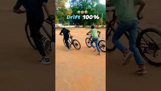 Wait for 100  Drift 😂😂😂 shorts trending drift mtb cyclestunt cycle infinityriderzz imranmtb [upl. by Enelrad]