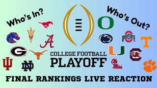 FINAL College Football Playoff Rankings Show [upl. by Ryley648]