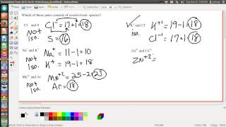 Isoelectronic Species  Same Number of electrons and electron configurations  Johnny Cantrell [upl. by Yarb]