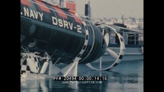 US NAVY DSRV DEEP SUBMERGENCE RESCUE VEHICLE FOOTAGE SUBMARINE RESCUE VEHICLE 20494 [upl. by Aigil906]