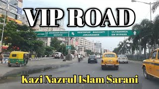 Driving through VIP Road Kolkata  Kazi Nazrul Islam Sarani  Airport to Ultadanga  Esteem Service [upl. by Erodavlas]