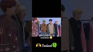 other members reaction on Jungkook 💕🫶😂✨️ jungkook bts kpopidol kpop 100kview [upl. by Ikir]