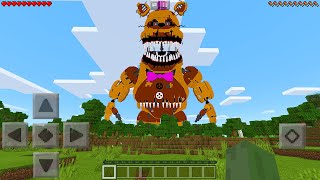 I Found FIVE NIGHTS AT FREDDYS 4 Mobs in Minecraft Pocket Edition [upl. by Attiuqehs]