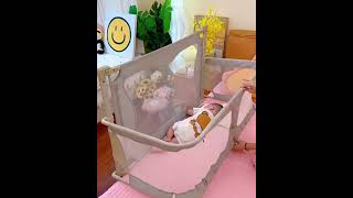 Baby Safety Bed Fence – Portable and Foldable [upl. by Enelie655]