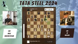 Max Warmerdam vs Ju Wenjun  Round 4 Tata Steel Chess 2024  King Sacrifice [upl. by Yespmed344]