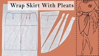 DIYWrap Skirt With Pleats Sewing Patterns [upl. by Akemit]