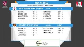 Redlands Mens 1st Grade v South Brisbane Mens 1st Grade [upl. by Acirej]