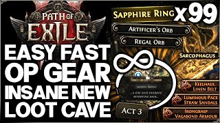 Path of Exile 2  How to Get POWERFUL Gear FAST amp EASY  New INSANE Loot Cave amp Best Orb Farm Guide [upl. by Ovida]