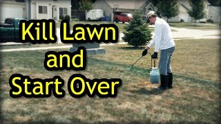 How To Kill A Lawn and Start Over  Lawn Renovation Step 1 [upl. by Nivat928]