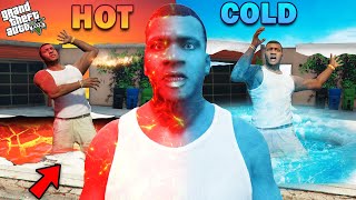 GTA 5  Franklin Survive In Extreme Hot And Cold Conditions Near Franklins House GTA 5 Mods [upl. by Diraf89]