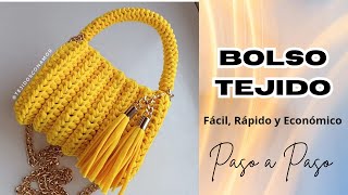 🔥BOLSO TEJIDO A CROCHET🔥  Fácil y Económico  EN TENDENCIA [upl. by Edwina]