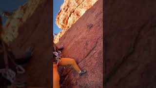 Top out in Kayenta near St George climbing tradclimbing [upl. by Carn]