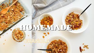 Homemade Granola Recipe  جرانولا صحية [upl. by Ahsyle]