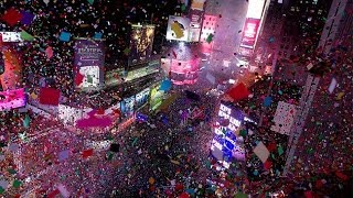 Raw Times Square Ball Drop Brings in 2014 [upl. by Ocsicnarf]