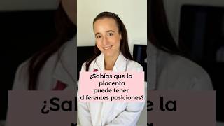 ¿Sabías que la placenta puede tener diferentes posiciones embarazoconsciente bebe embarazo [upl. by Balmuth]