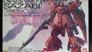 Sazabi Ver Ka MG 1100 unboxing [upl. by Melania]