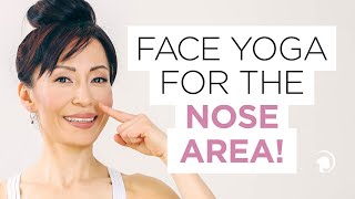 Face Exercises For Reshaping the Nose Area [upl. by Adnihc]