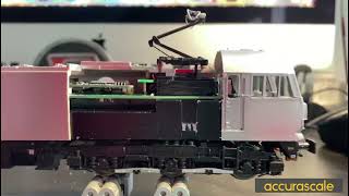 Accurascale Class 92 Cutaway  See The DCC Pantograph and Hear The Noise [upl. by Beisel]