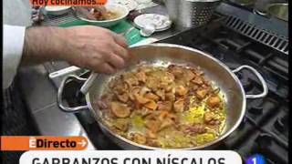 Receta de Garbanzos con níscalos ED [upl. by Liew471]