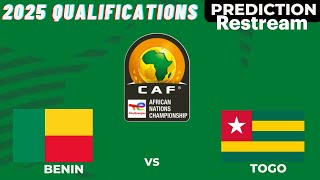 Benin vs Togo CAF Africa Championship 2024 Qualification 2024 [upl. by Flowers131]