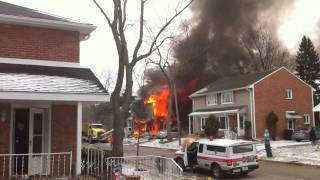 Dramatic Rescue at House Explosion in Park Forest  Video John Nieminski [upl. by Aleirbag162]