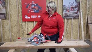 Milwaukee M18 FUEL RearHandle 714quot Circular Saw 283021HD NPS19 [upl. by Ulu]