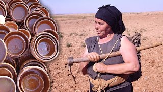 Olegaria la MAESTRA ALFARERA Recogida de tierra y cocción de piezas en horno de leña  Documental [upl. by Linders157]