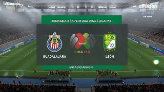 Guadalajara vs León  Jornada 8 LIGA MX  Apertura 2024  FIFA 21 [upl. by Levins935]