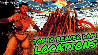 TOP 10 BEAVER DAM Locations on The CENTER in Ark Survival Ascended TOPS OF CEMENTING PASTE [upl. by Farrow210]