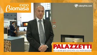 Estufas de pellet Palazzetti en Expobiomasa 2021 [upl. by Warga]