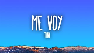 TINI  Me Voy [upl. by Nosreh]