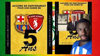 🚨 OFFICIALISATION du partenariat entre Be Sport Academy et le FC Barcelone ✅ [upl. by Suzan]