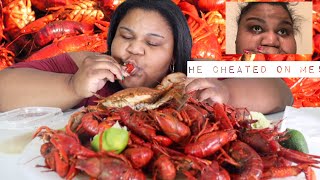 PRISSY P EATING CRAWFISH HE CHEATED ON ME STORY TIME pr gang etouffee [upl. by Ylim]